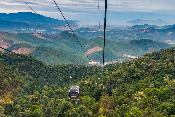 Afternoon private transfer from Danang city to the Golden Bridge - The cable car ride above the clouds