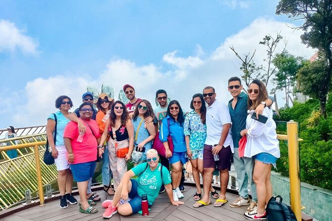 Ba Na Hills & Golden Bridge Full-Day Tour - Riding the cable car above central Vietnam