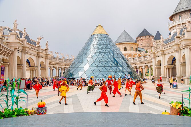 Ba Na Hills Tour: Golden Bridge + Cable Car + Buffet - Walking across the Golden Bridge