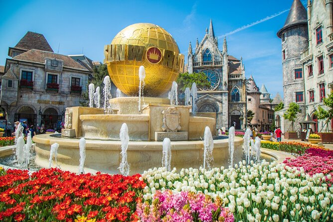 Ba Na Hills Tour: Golden Bridge + Cable Car + Buffet - French-style buildings and the Campanile