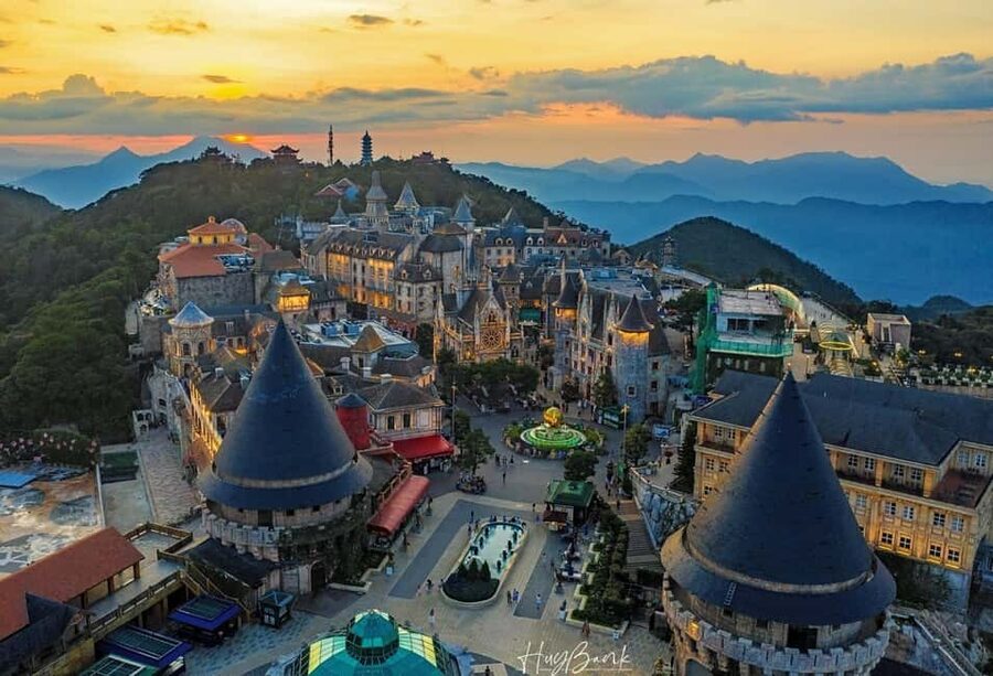 DA NANG Ba Na Hills, Golden Bridge & Cable Cars PRIVATE TOUR - Ba Na Peak at nearly 1,500 meters