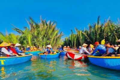 Da Nang Basket Boat Ride in Hoi An City with Release Lantern