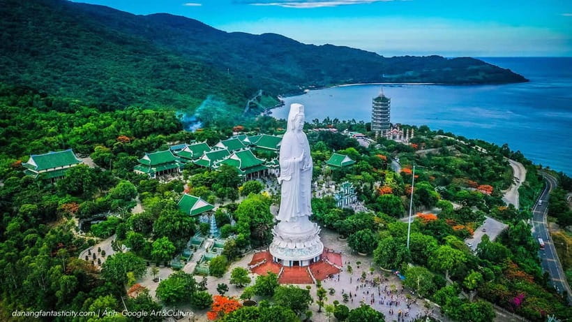 Da Nang: Golden Bridge, Marble Mt, Am Phu Cave & Lady Buddha - Marble Mountains and the climb into Am Phu Cave