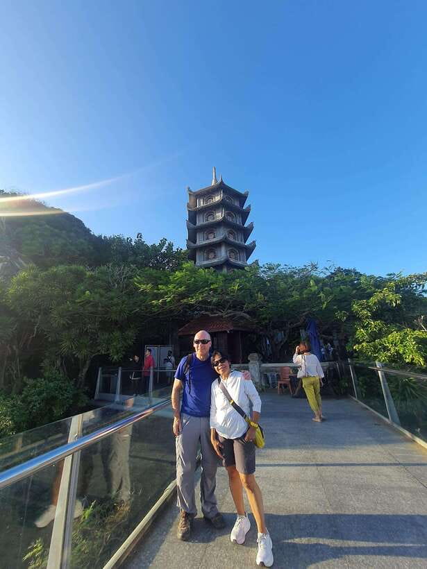 Da Nang: Golden Bridge, Marble Mt, Am Phu Cave & Lady Buddha - Riding up to Ba Na Hills and the Golden Bridge