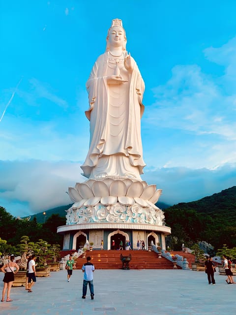 Da Nang Half day City Tour: Linh Ung, Marble & Am Phu Cave - Walking through Marble Mountains
