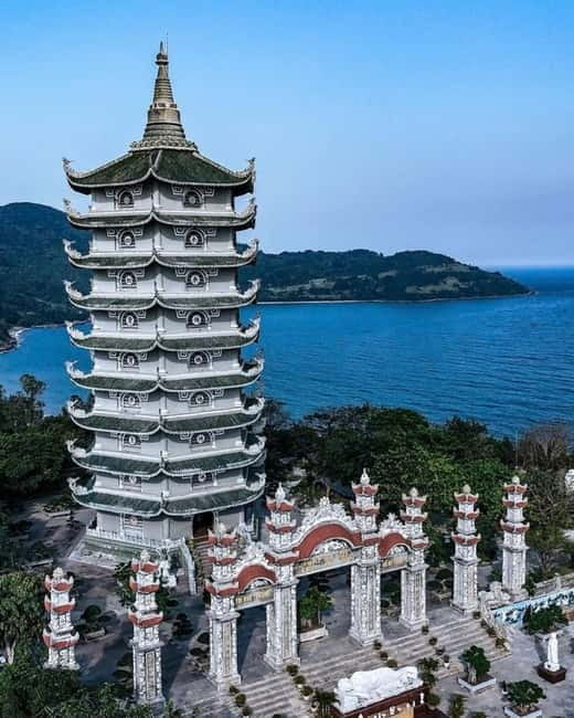 Da Nang: Marble Mountain, Monkey Mountain & Am Phu Cave Tour - Walking through temples and caves at Marble Mountains