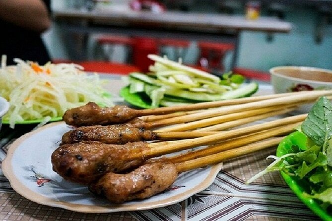 Da Nang Night Foodie Tour City and Han River Cruise By Private - Starting with homemade banh xeo and grilled meat