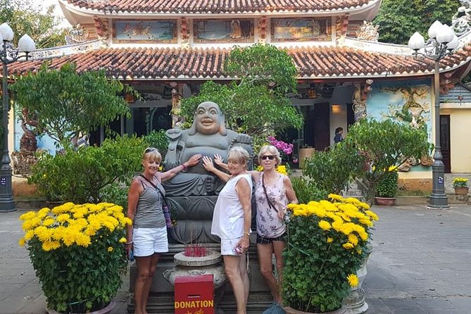 DA NANG NIGHT LIFE Tour with MARBLE MOUNTAIN & LADY BUDDHA STATUE, DRAGON BRIDGE - Dragon Bridge after dark