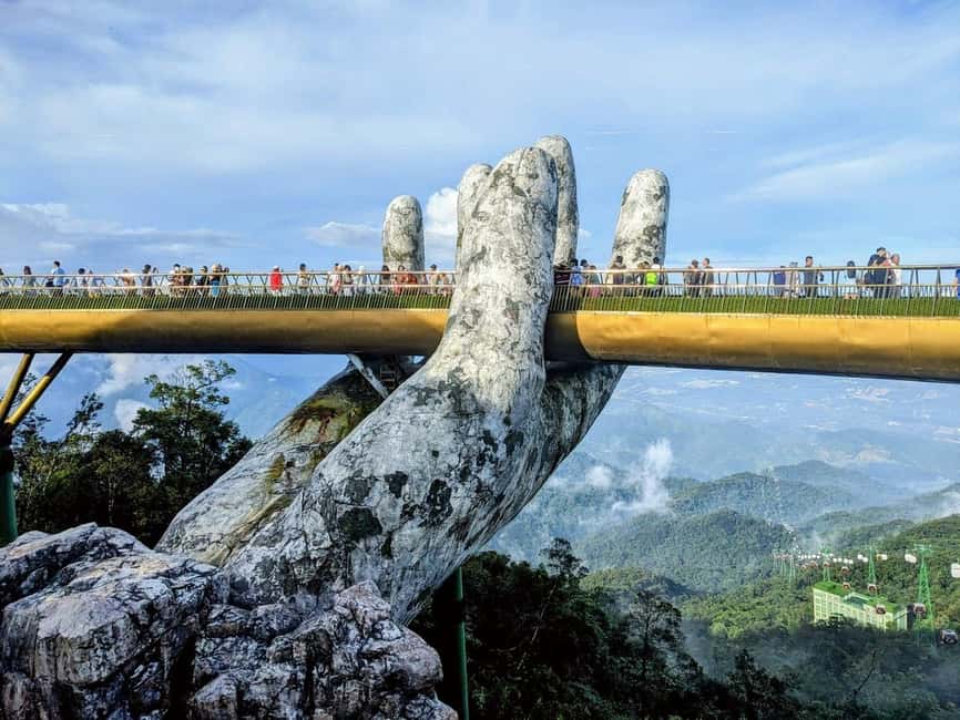Da Nang : Private Car to Golden Bridge & BaNa Hills - The first 30-minute cable car to the Golden Bridge