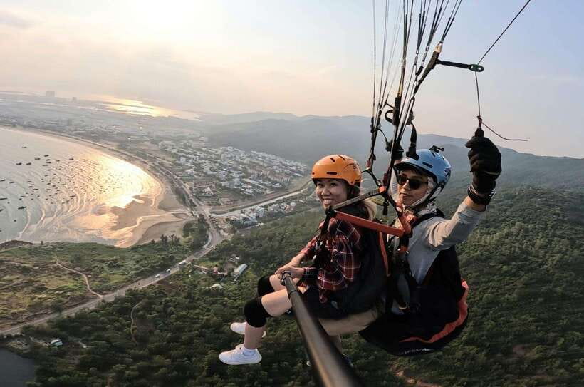 Da Nang Private paragliding experience on Monkey Mountain - The winding ride to Monkey Mountain