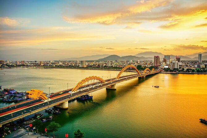 Danang Food City Tour by Motorbike - Private Tour - Dragon Bridge and Love Bridge