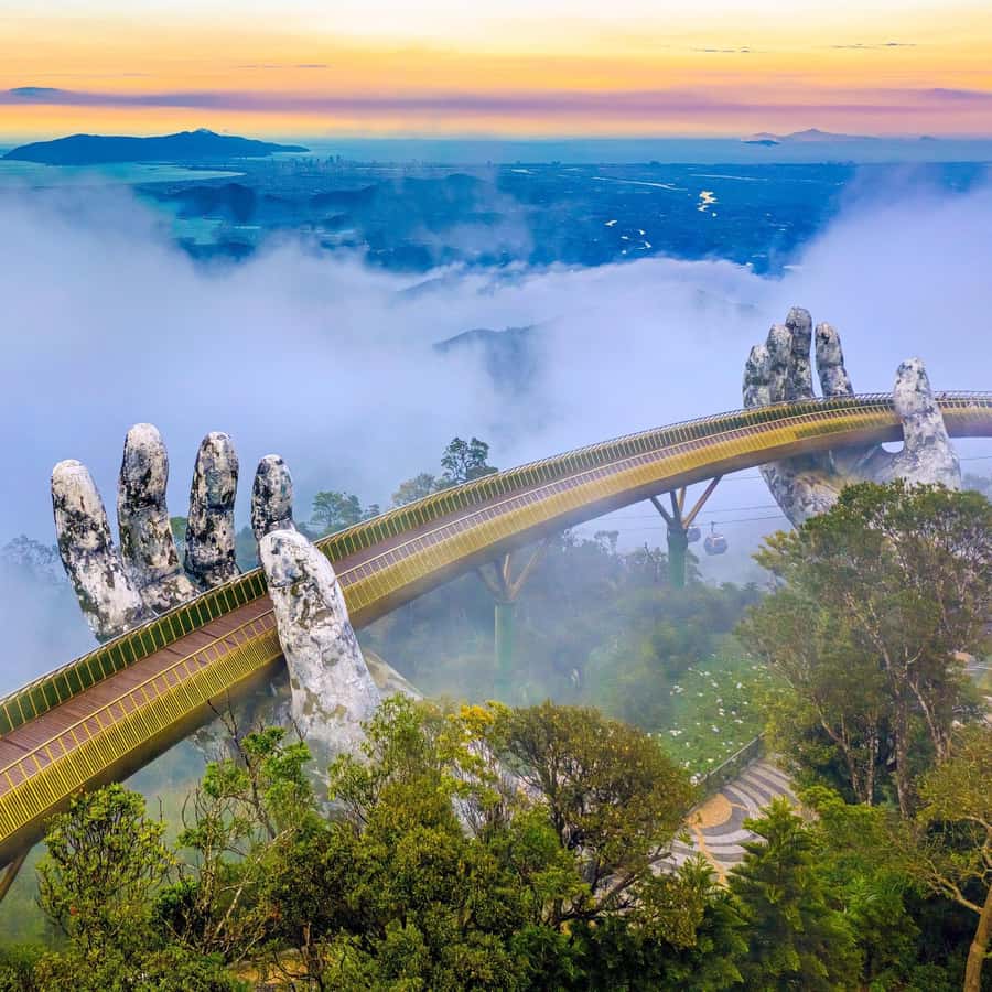 Danang: Golden Bridge by Private Car or Bus w hotel pickup - Morning pickup and the ride to Ba Na Hills