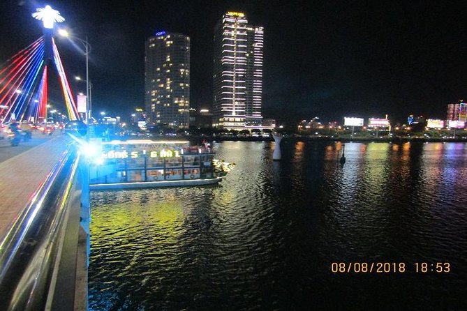 Dragon Cruise by Romantic Yatch: Tasty Beer/Flower/Cake & Dance - The Dragon Bridge fire show on Saturday