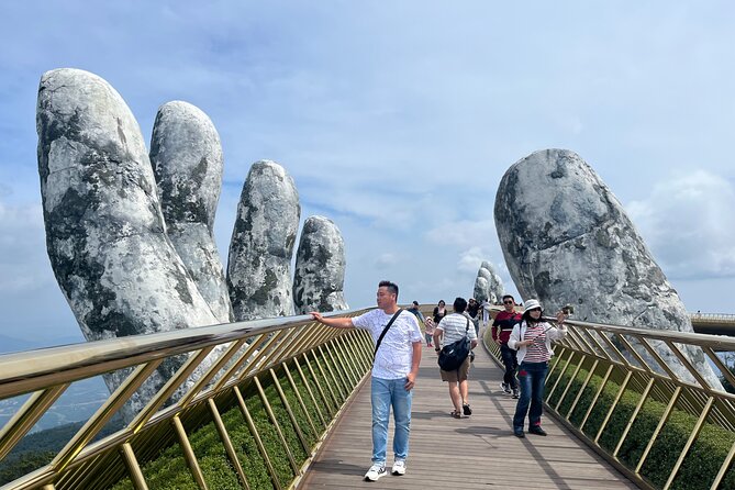 Early tour/ transfer from Hoi An/Da Nang to Golden bridge - Gardens, the Buddha, and Linh Phong Temple