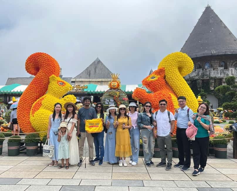 From Da Nang: Golden Bridge Ba Na Hills Full-Day Group Tour - Walking across the Golden Bridge