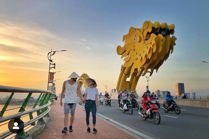 Full Day Da Nang Vietnamese Private Cooking Class Highlight Tour - Strolling at Love Bridge