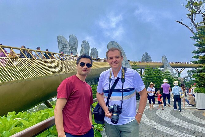 Full-Day Private Tour in Golden Bridge and Ba Na Hills - Riding the cable car above the forest