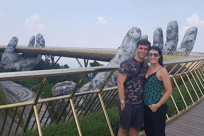 GOLDEN BRIDGE BA NA HILLS - CABLE CAR & Da Nang City PRIVATE TOUR - Marble Mountains: caves, a lift, and Buddhist worship