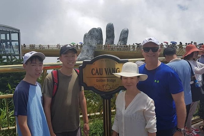 Golden Bridge-Dragon Bridge-Marble Moutain-Monkey Mountain fromHoi An or Da Nang - The Golden Bridge and Ba Na Hills