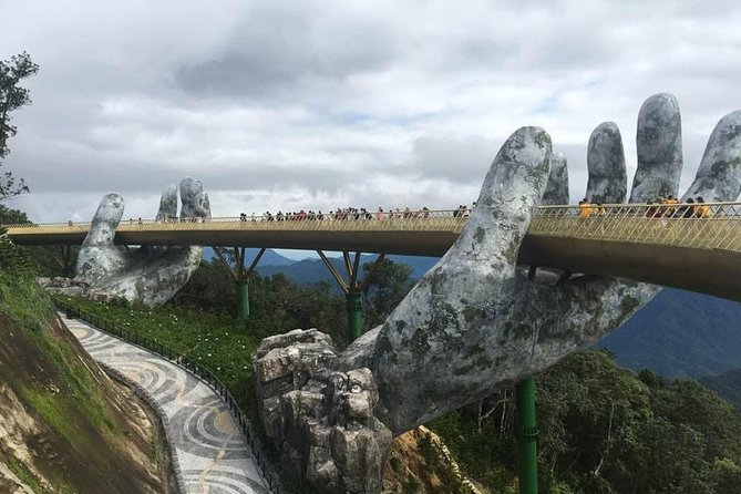 Golden Bridge-Monkey mountain-Dragon Bridge -Marble Mountain Fullday PrivateTour - Why this private Da Nang day works