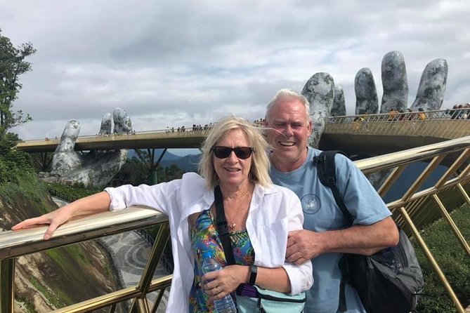 Golden Bridge-Monkey mountain-Dragon Bridge -Marble Mountain Fullday PrivateTour - Lunch in the middle of a busy day