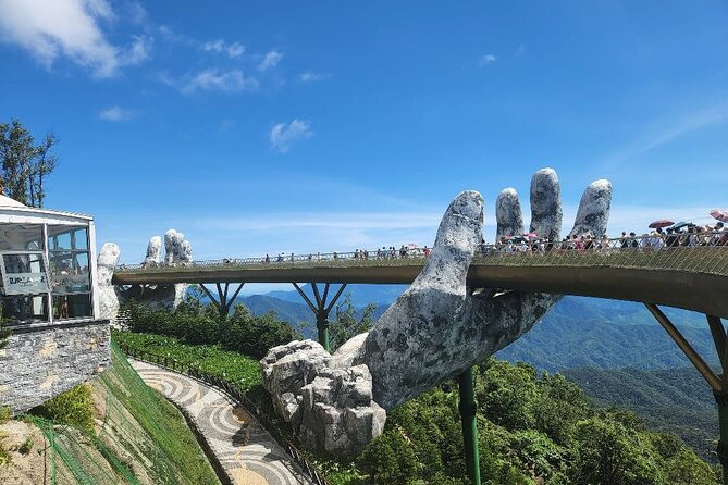Golden Bridge-Monkey mountain-Dragon Bridge -Marble Mountain Fullday PrivateTour - Dragon Bridge in a quick final stop