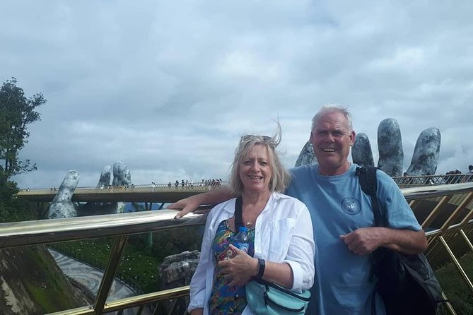 Golden Bridge-Monkey mountain-Dragon Bridge -Marble Mountain Fullday PrivateTour - Ba Na Hills at 1,487 meters
