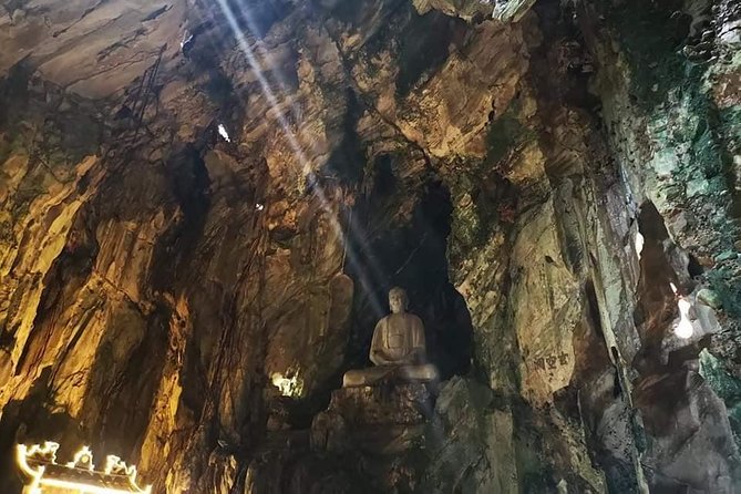 Guided Tour to Marble Mountains & Hoi An Walking Tour , Night Market, Boat Ride - From Da Nang to Marble Mountain in the afternoon