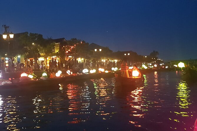 Guided Tour to Marble Mountains & Hoi An Walking Tour , Night Market, Boat Ride - Hoi An Night Market under the lanterns