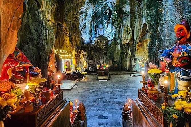 Guided Tour to Visit Marble Mountain,Lady Buddha Statue& Monkey Mountain by Jeep - Son Tra Mountain adds a Jeep ride and military history