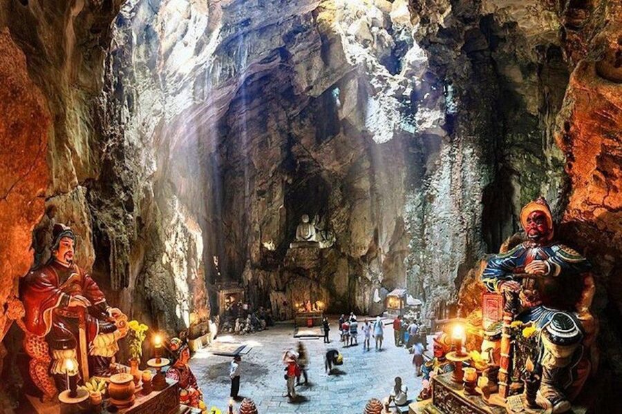 Hoi An: Marble Mountains & Monkey Mountain -Am Phu Cave Tour - Linh Ung Pagoda and views over Da Nang