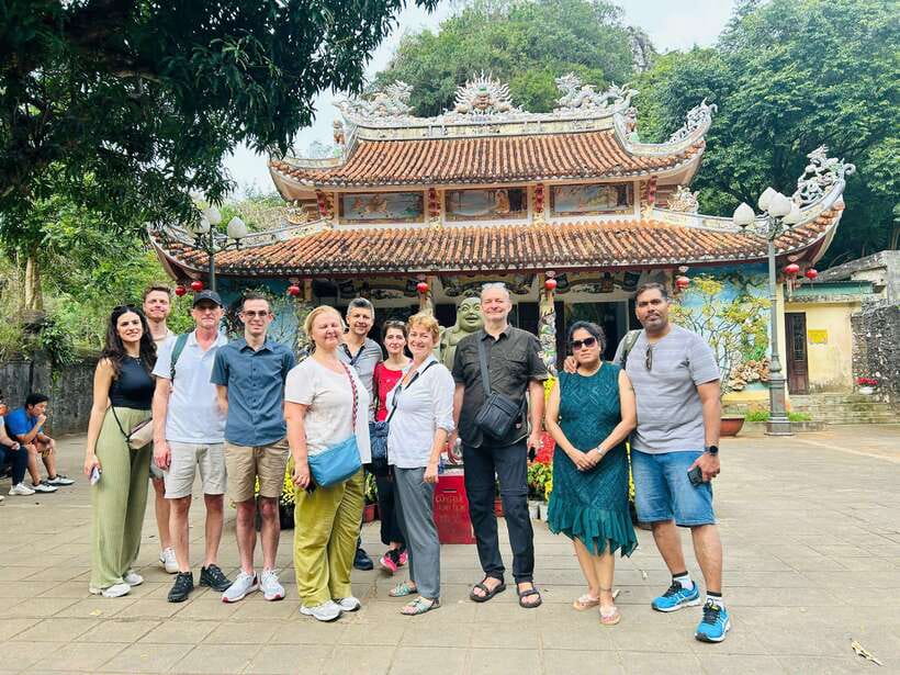 Hoian/Danang: Marble Mountain - Am Phu Cave & Lady Buddha - Climbing Thuy Mountain