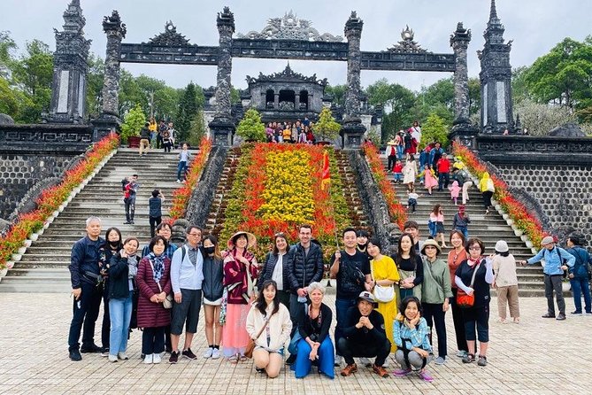 Hue Imperial City Daily Ingroup Tour via Hai Van Pass - Climbing through Khai Dinh Tomb