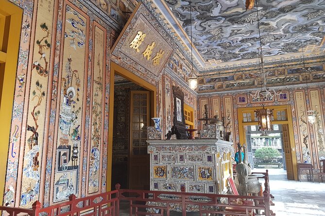 Hue Imperial City Private Tour with Royal Lunch - Thien Mu Pagoda beside the Perfume River