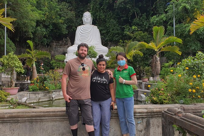 Lady Buddha, Monkey Mountain, Marble Mountain, Hoi An PrivateTour - Marble Mountains: stonework, caves, and temple steps