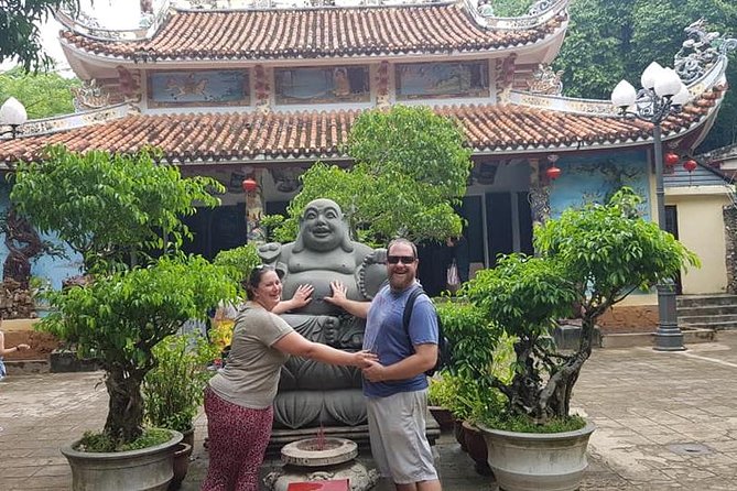 MARBLE MOUNTAIN-AM PHU Cave & HOI AN -Colourful Lantern Boat Ride - Moving on to Hoi An Ancient Town