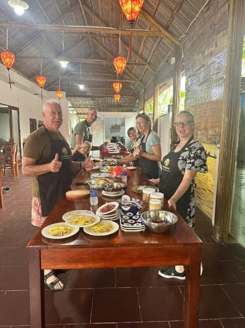 Market Tour, Basket Boat Ride & Cooking Class by Hangcoconut - Through the Bay Mau coconut forest by basket boat