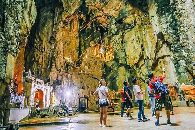 Monkey mountain-Huge Lady Buddha-Marble mountains & Am Phu caves - Guides, pace, and the human side of the tour