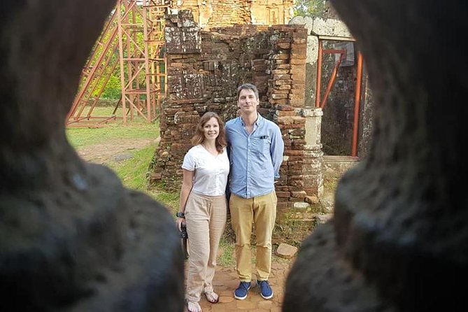 My Son Holyland , Hoi An Ancient City Tour With Night Market , Sampan Boat Ride - A sampan ride on the Hoai River