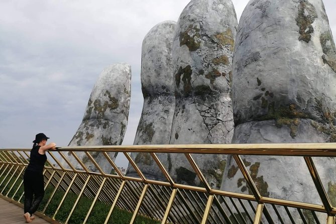 Private Car to Golden Bridge -Ba Na Hills : Hoi An/ Da Nang - Reaching the Golden Bridge by cable car