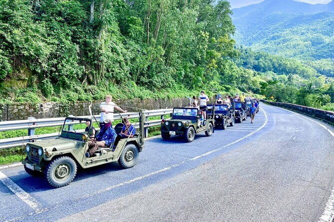 Private Tour in Hai Van Pass via US Army Jeep in Danang - Dream Waterfall gives the route a cool pause